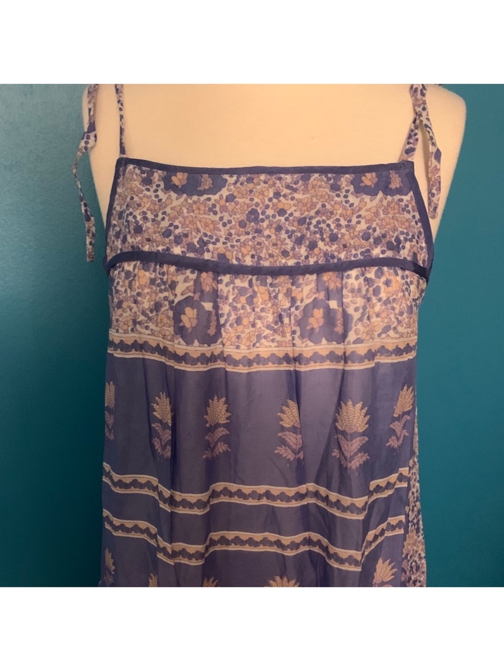 Boho Maxi Dress in Light Blue - Picture 4 of 5